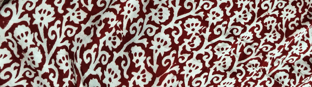 Raagrekha – Hand Block Printed Modal Silk Saree -Geometric Border