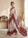 Shilapanjali – Hand Block Printed Modal Silk Saree